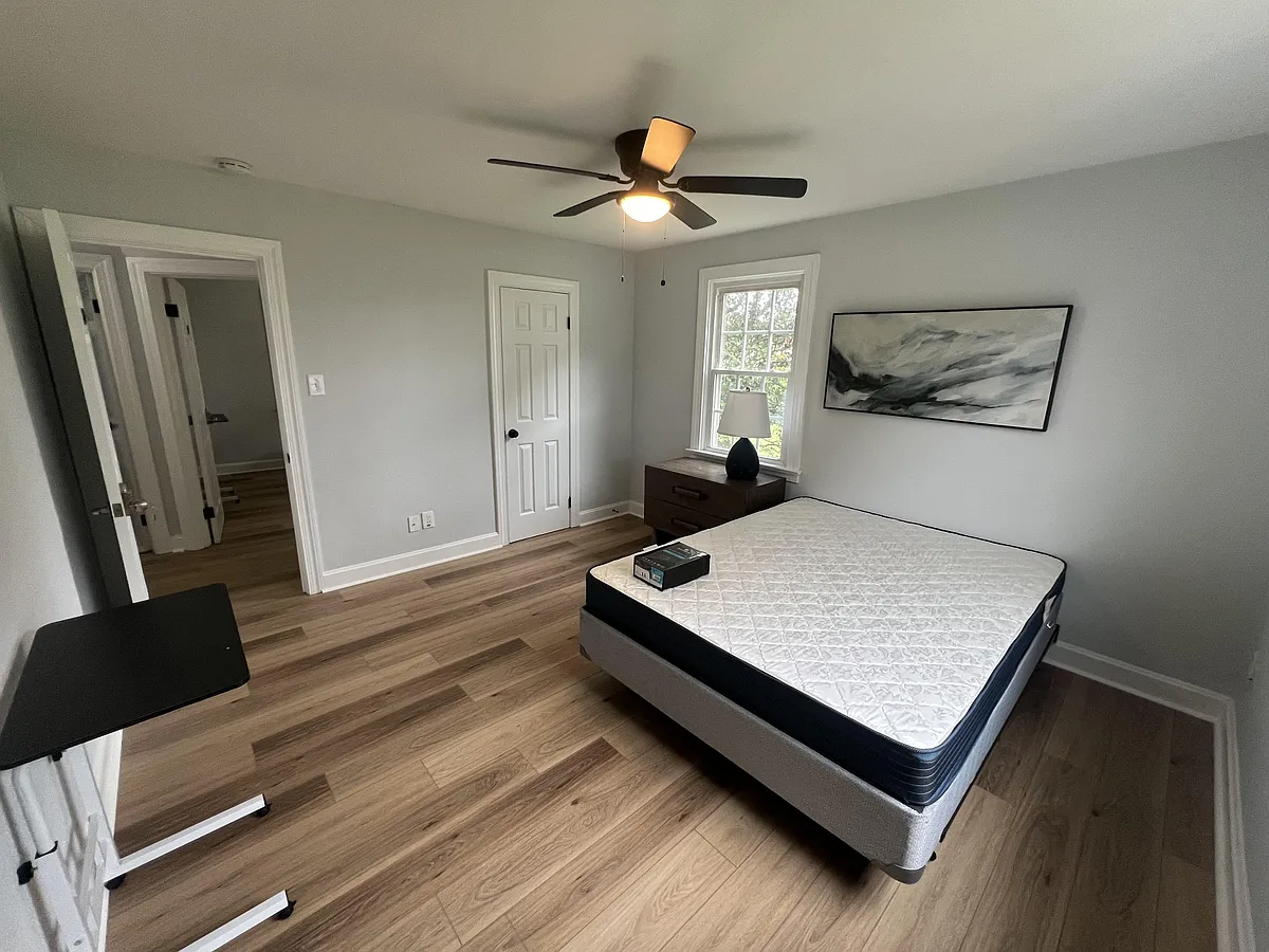 Spacious with closet and extra nightstand 
storage. Conveniently located across the hall from bath and kitchen. - Atlee Rd