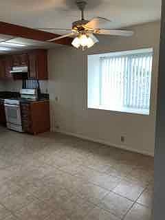 Dining Area with fan lamp