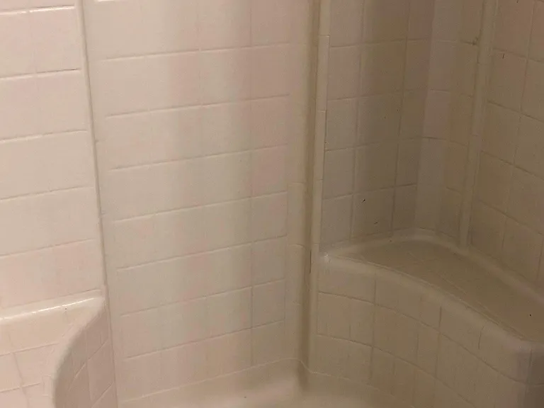 Shower in master bedroom