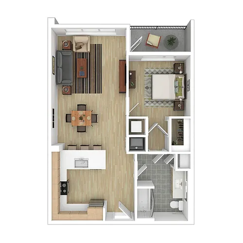 Floor plan 1X1