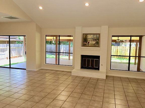 to a spacious living room