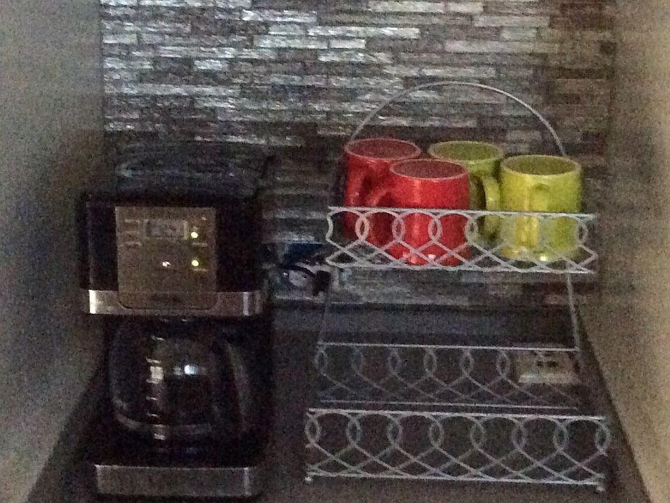 Coffee nook in kitchen