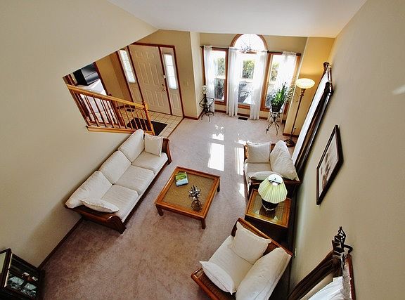 Upstairs View of Living Room