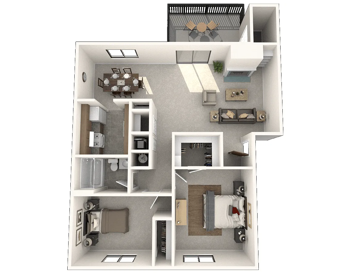 Floor plan 2 Bedroom Apartment