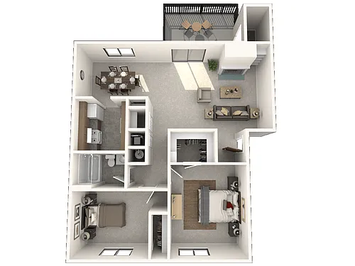 Floor plan 2 Bedroom Apartment