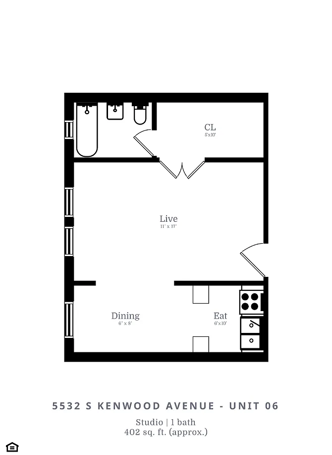 Floor plan Studio (A4)