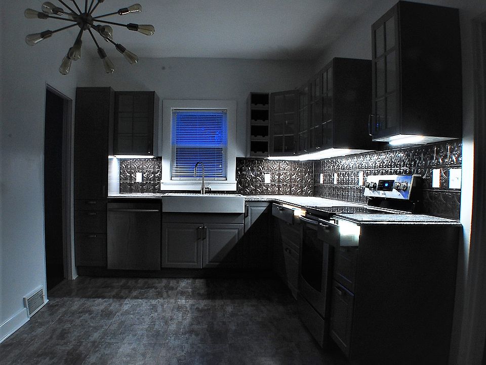 kitchen at night
