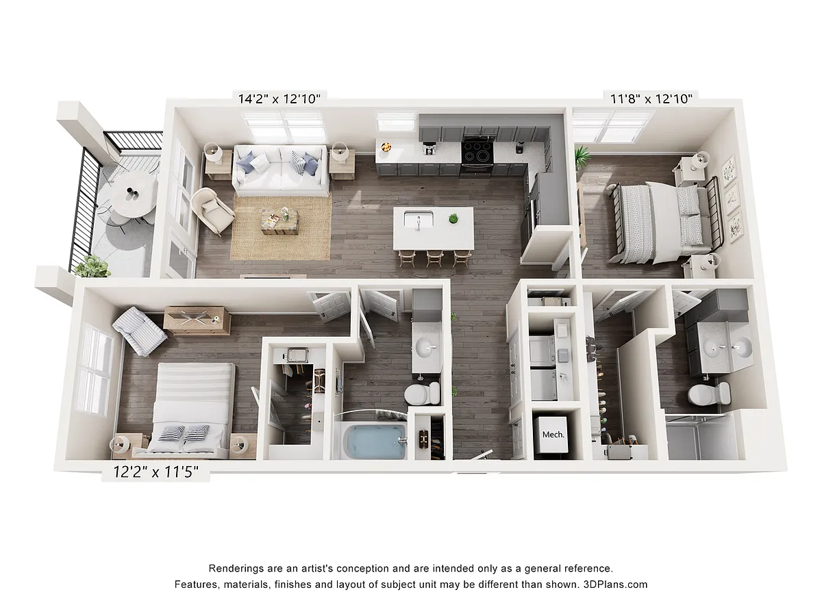 Floor plan Cacti w/ Garage
