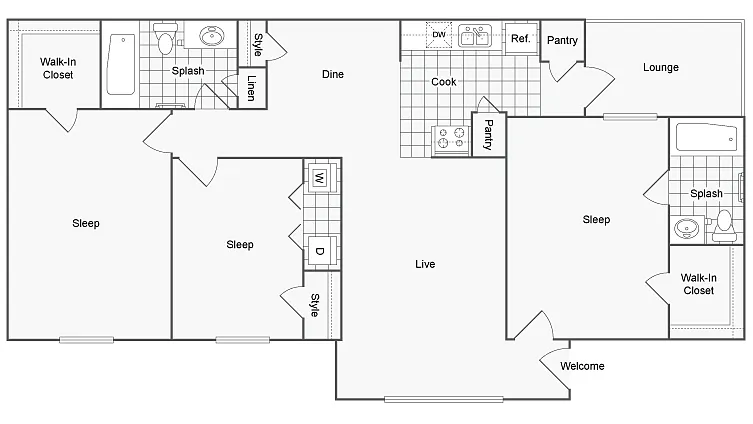 Floor plan Garfield