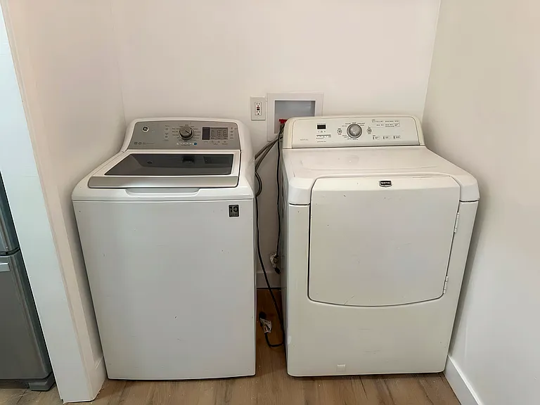 In-house washer and dryer for your convenience