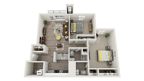 Floor plan South - 2A-1.5