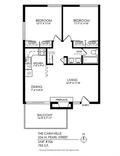 Floor plan 2 bedroom