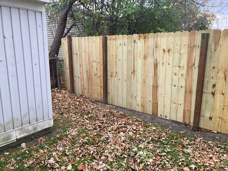 Privacy fence - back of lot