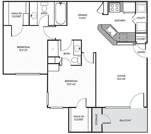 Floor plan B2-Modern