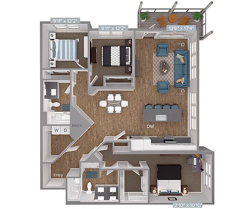 Floor plan CM05-D2-1335