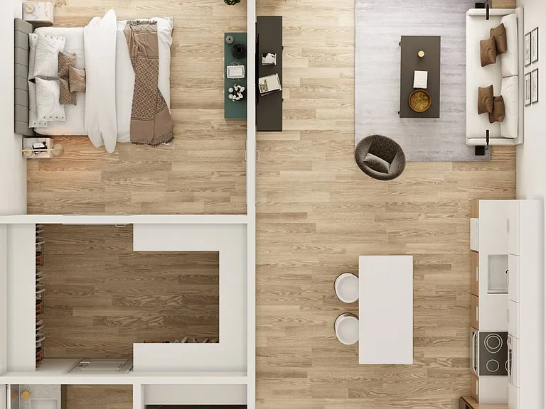 1 BR 1 Bath 1 BR 1 Bath