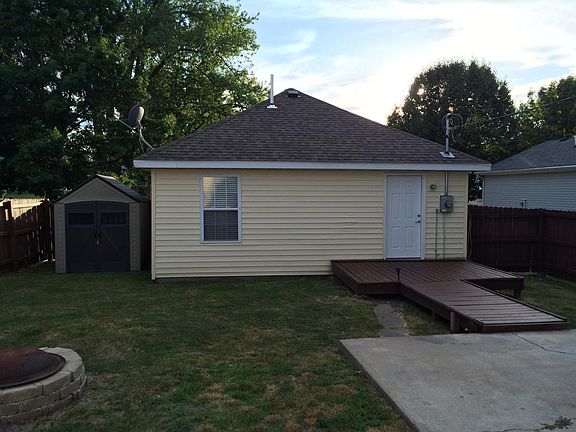 Storage shed included