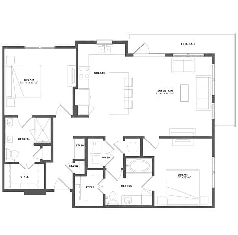 Floor plan B2