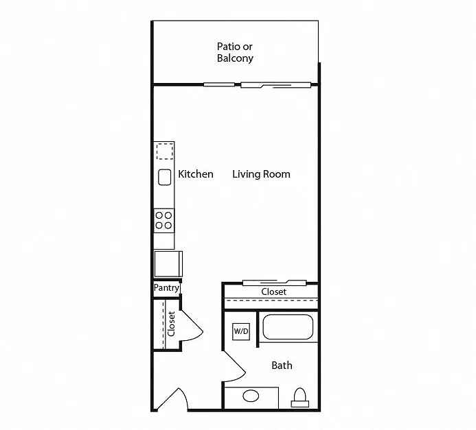 Floor plan Studio B