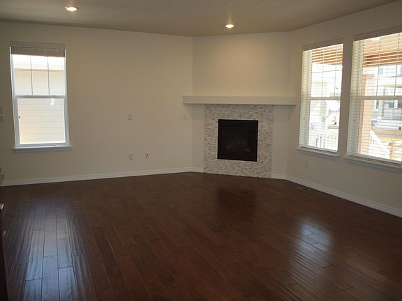 Gas fireplace in family room
