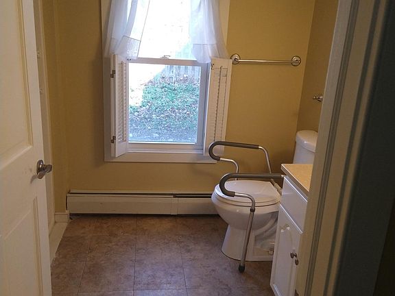 Downstairs bathroom. I'll remove the grab bars if they're not needed