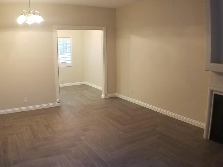 Tile flowing that looks like wood
