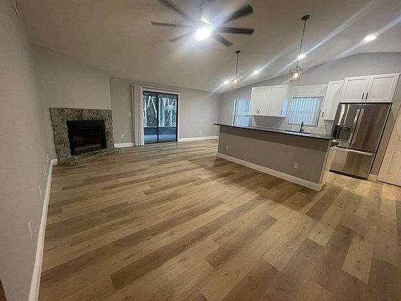 living room & kitchen area