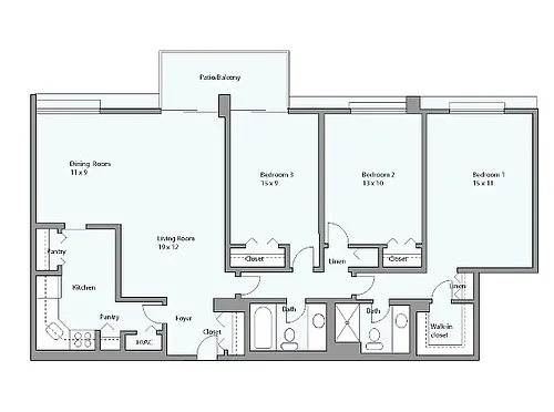 Floor plan Lincoln- Towers