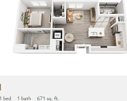 Plan 1 floor plan The Charles Denver West