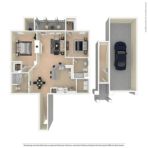 Floor plan Belluno Upper