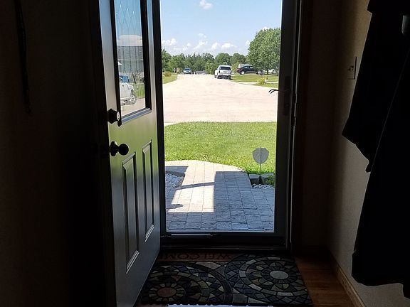 Looking out front door