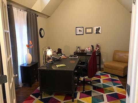 Study/Formal dining with stationary French doors