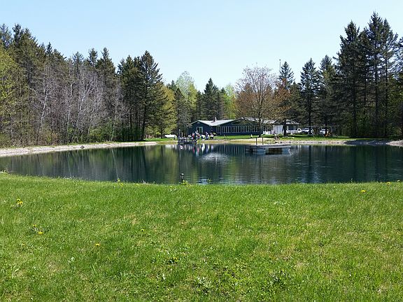 House from rear of pond