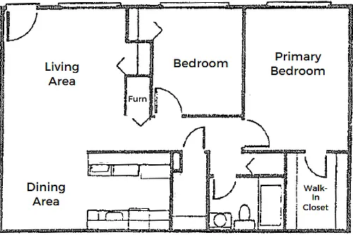 Floor plan 2-Bedroom