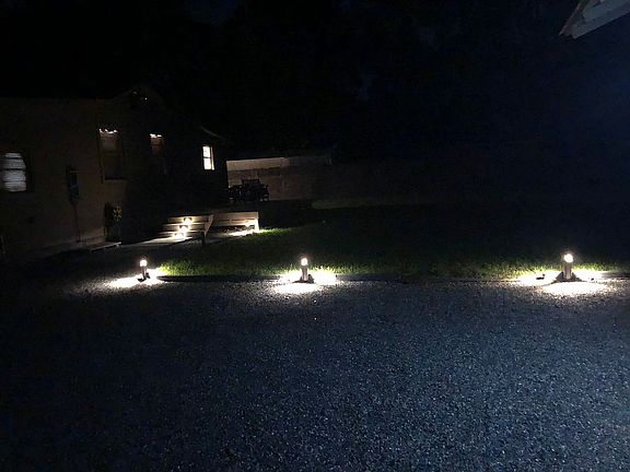 Rear landscape lighting 