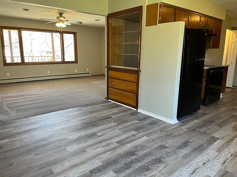 Kitchen with additional built-in buffet/storage area