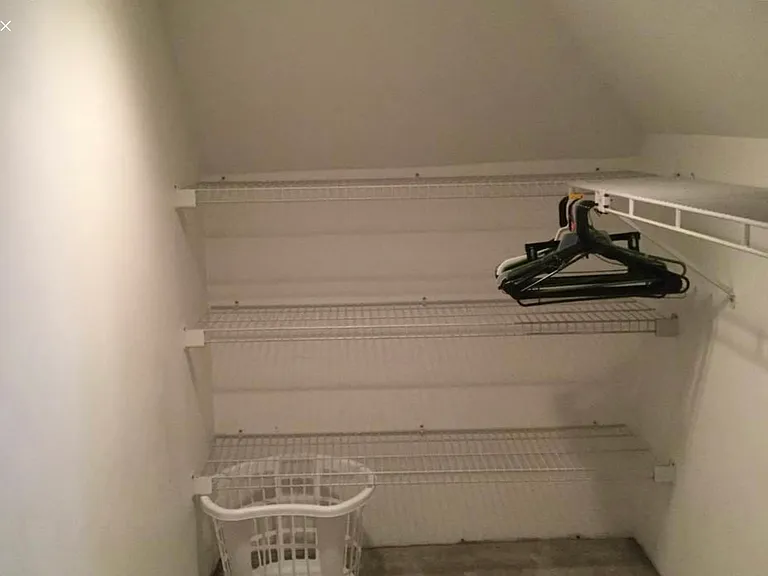Closet for south facing bedroom