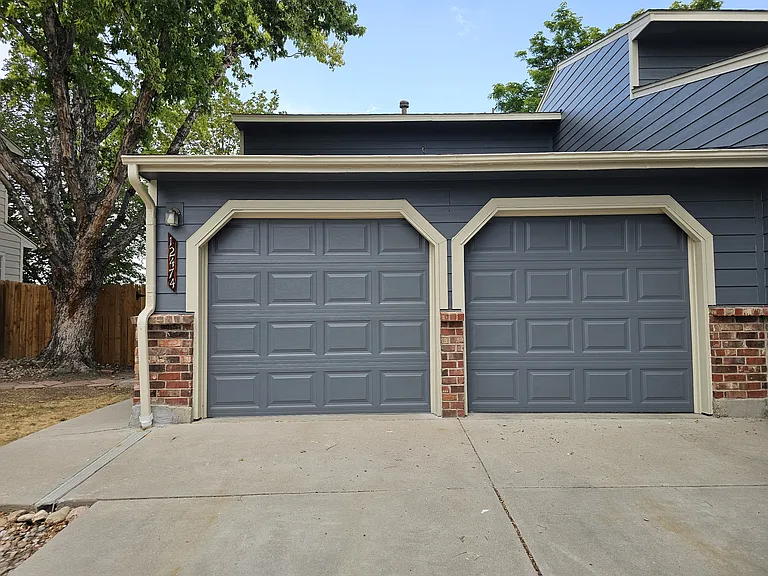 Garage and driveway