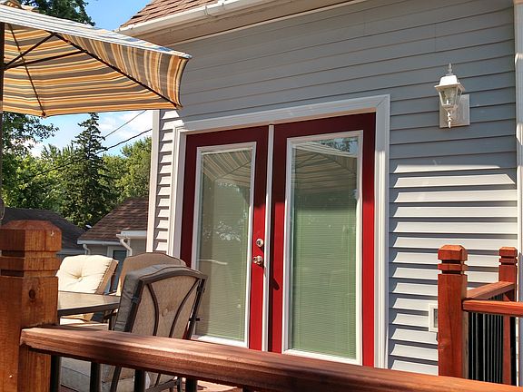 French doors to patio