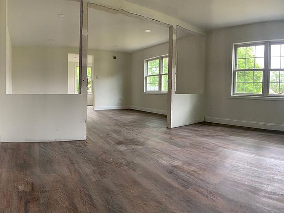 Dining room and living room.