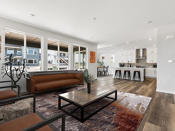 Overton Great Room Kitchen - Virtually Staged