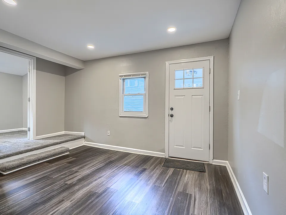 Family room shown here unstaged.
