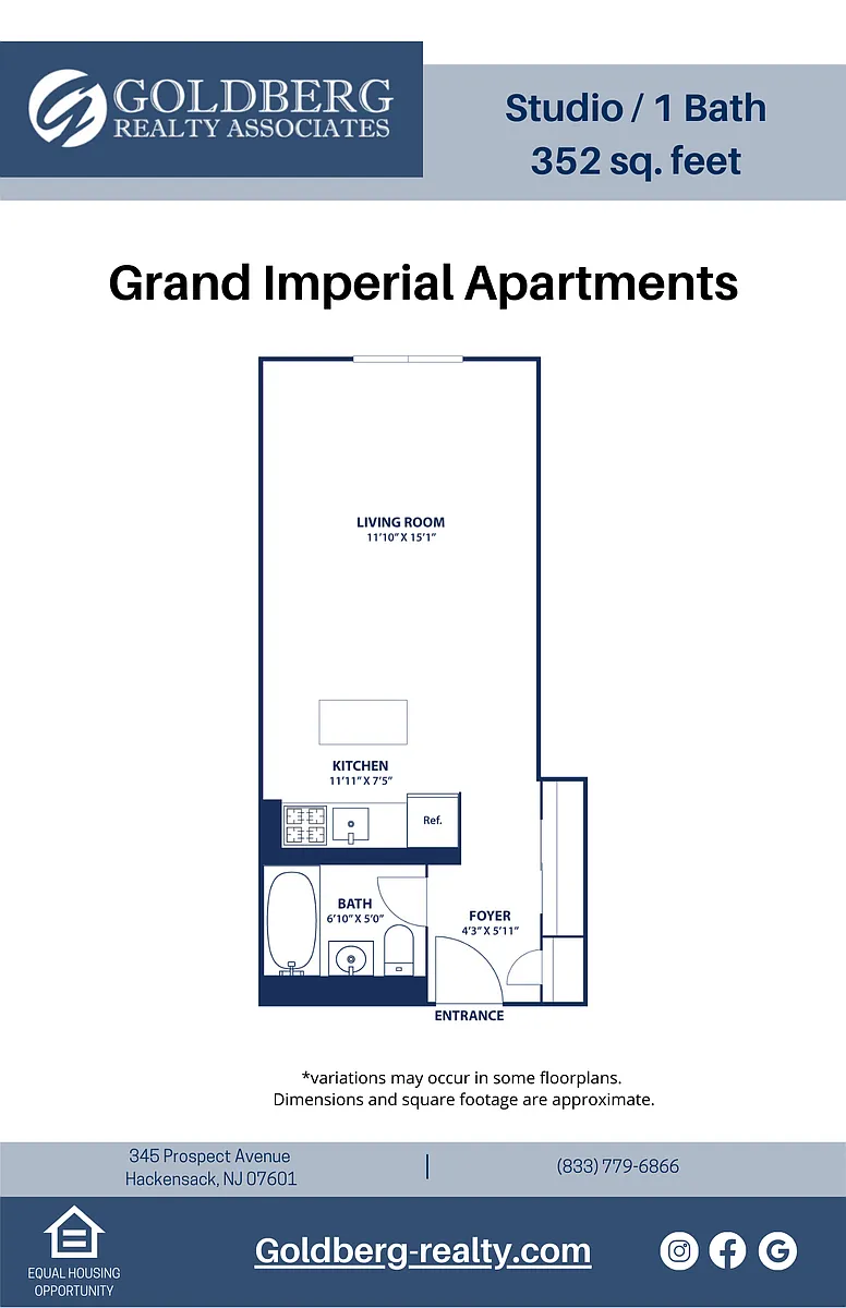 Floor plan Studio
