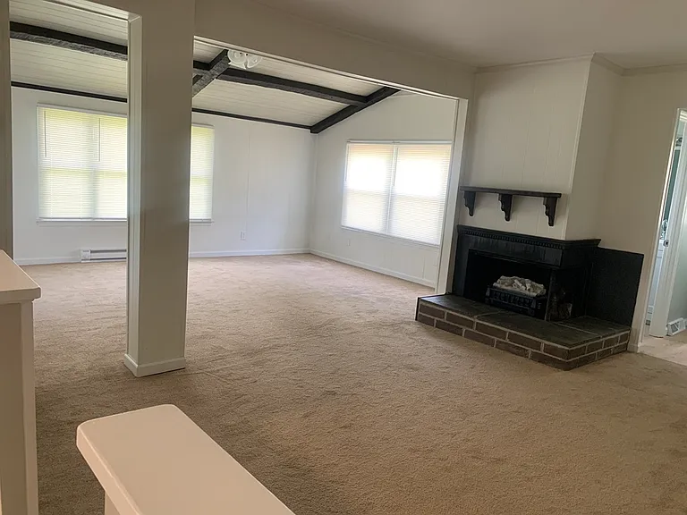 Family room that opens on to addition