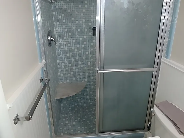 Full shower in the owner's suite.