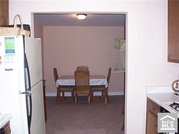 Kitchen opening to dinning area