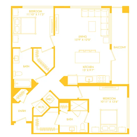 Floor plan B8