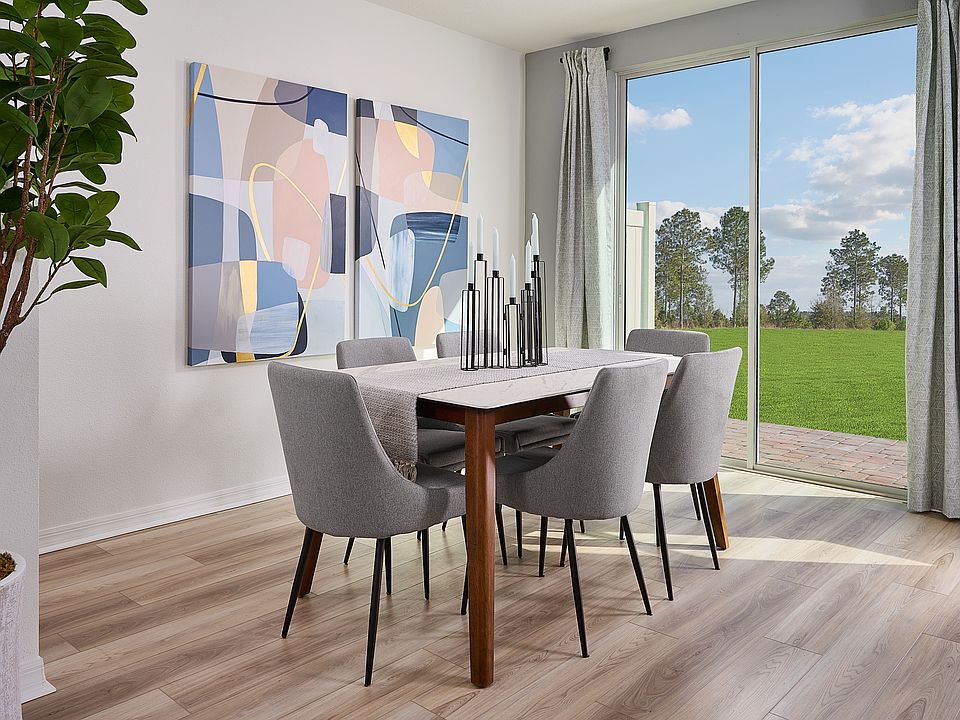 Dining room in Oakville floorplan