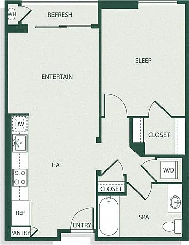 Floor plan 1B1A