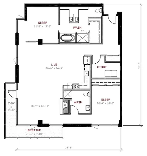 Floor plan B9